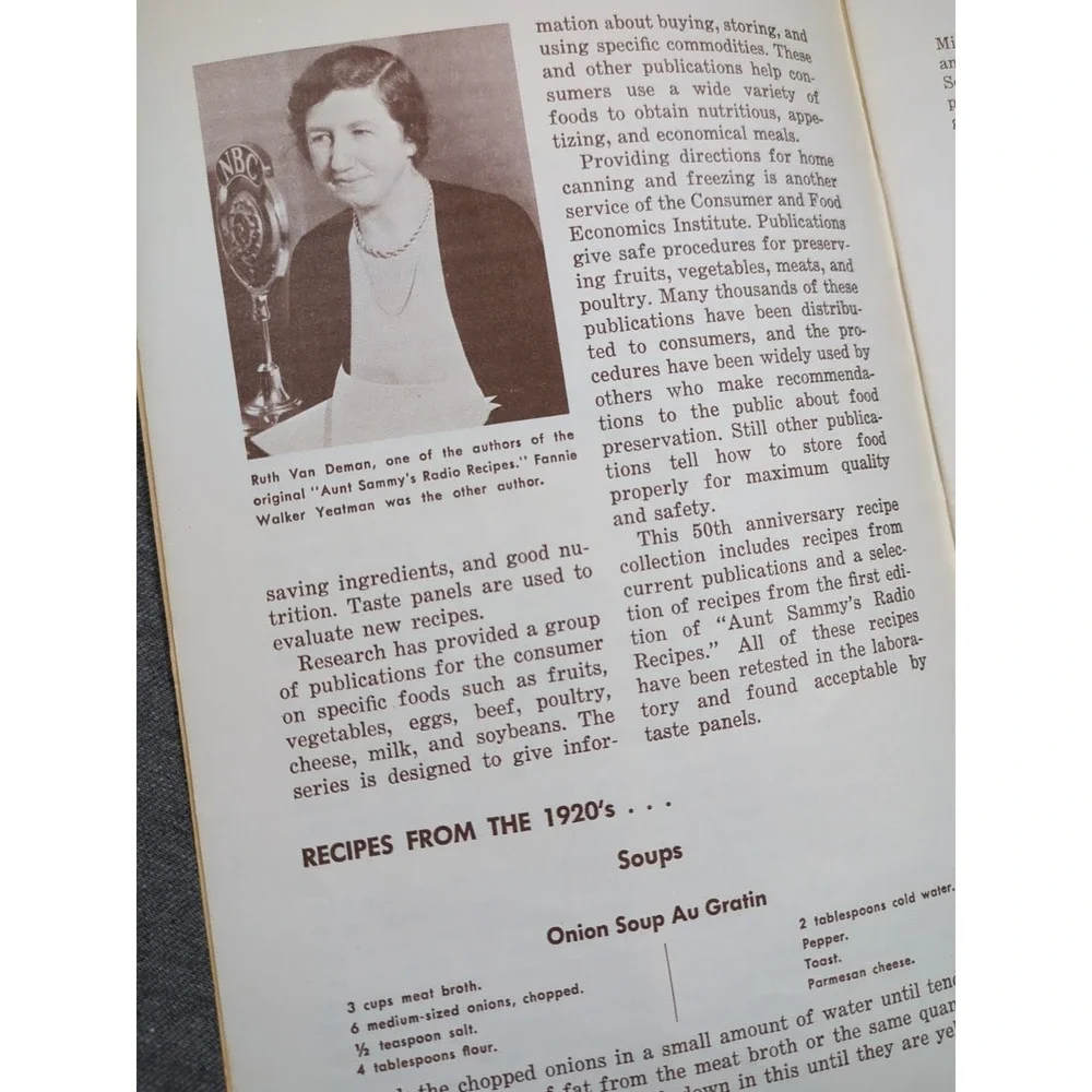 Aunt Sammy's Radio Recipes Compliments Of Congressman Bill Boner‎ Nashville TN.
